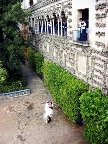 Bride at the Alcazar, Sevilla