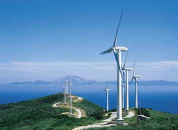 Windmills near Tarifa, Spain